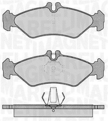 MAGNETI MARELLI Комплект тормозных колодок, дисковый тормоз 363916060322